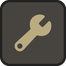 The Settings button, a wrench